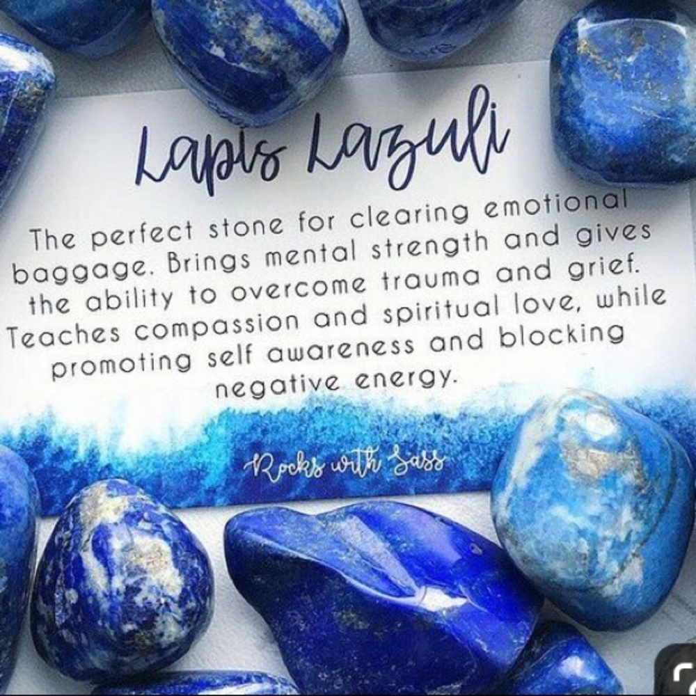 Lapis lazuli earrings - Picture 2 of 2